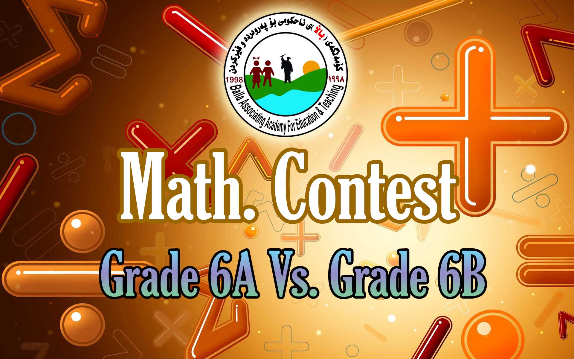 Math. contest Grade 6A Vs. Grade 6B