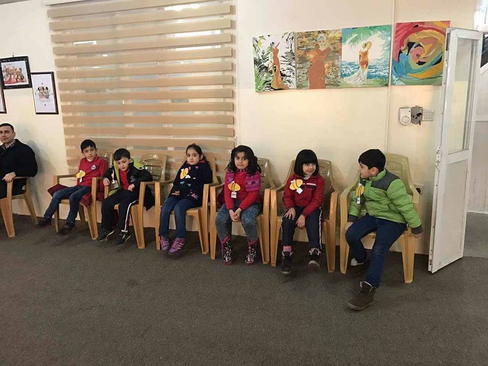 Spelling Bee competition between grade one A and B